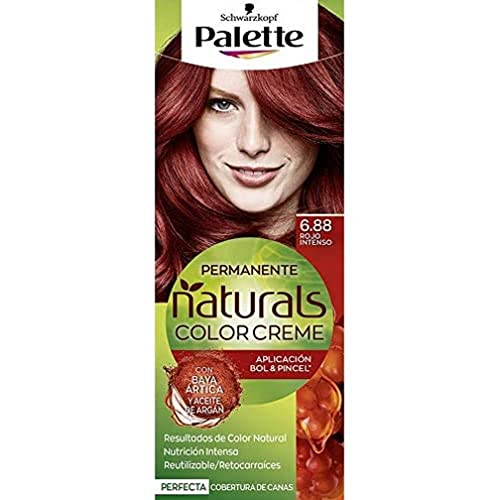 Schwarzkopf Palette Naturals Color Creme - Tono 6.88 cabello Rojo Intenso - Coloración Permanente – Óptima cobertura de canas – Colores naturales