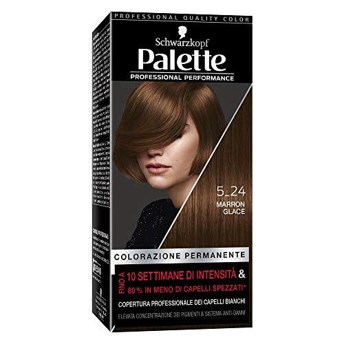 Schwarzkopf Tinta per Capelli Palette Professional Performance, Colorazione Permanente, Tonalità 5-24 Marron Glace