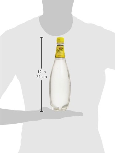 Schweppes Tónica Original, Bebida Refrescante - Botella PET 1L - Pack de 6