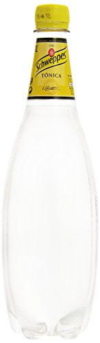 Schweppes Tónica Original, Bebida Refrescante - Botella PET 1L - Pack de 6