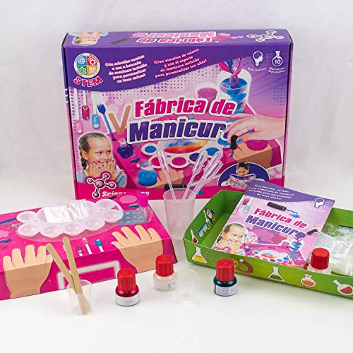 Science4you-Fábrica Fábrica de Manicura-Juguete Científico y Educativo para Ninõs +8 Años, Multicolor (607965)