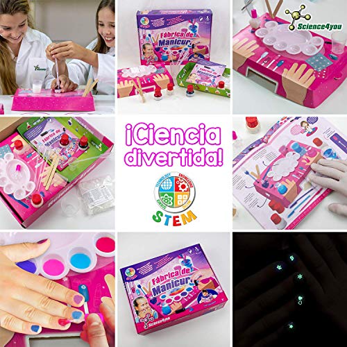 Science4you-Fábrica Fábrica de Manicura-Juguete Científico y Educativo para Ninõs +8 Años, Multicolor (607965)
