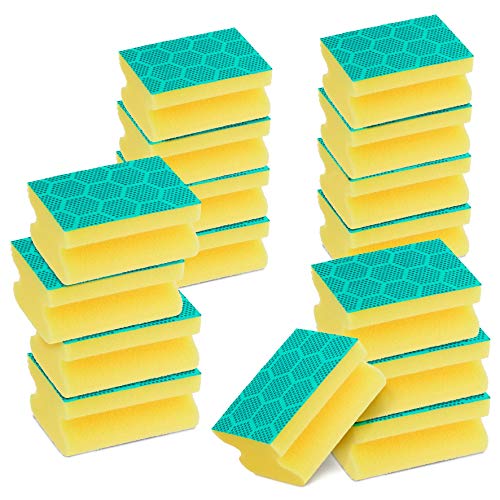 Scotch-Brite Estropajo exfoliante, 16 esponjas por paquete - Elimina rápidamente los restos incrustados