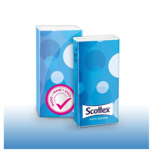 Scottex - Pañuelos todos los días, 10 paquetes de 8 paquetes - 1880 g