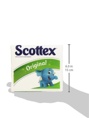 SCOTTEX - Servilletas Original 15X15 cm, 64 unidades