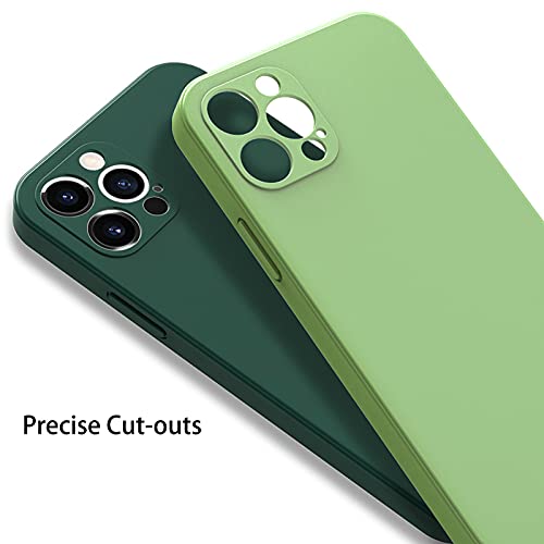 SCRENDY Silicona Líquida Funda Compatible iPhone 13 Pro MAX, Carcasa de Silicona Líquida Suave Antichoque Bumper Case para iPhone 13 Pro MAX, Rojo
