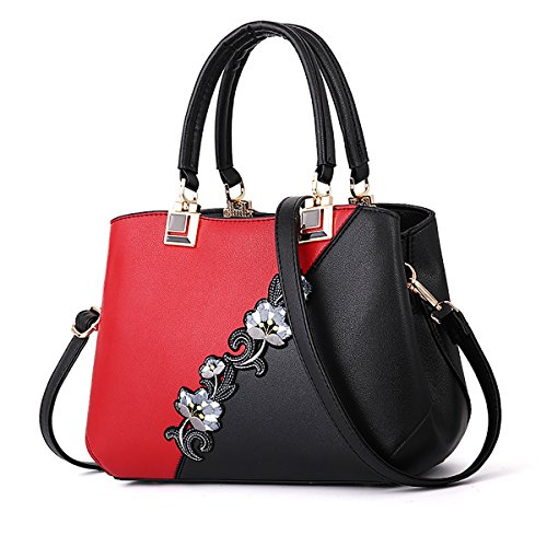 SDINAZ Bolsos de Mano Mujer Moda Cuero de PU Bolsos Bandolera Bolsos Totes Shoppers y Bolsos de Hombro