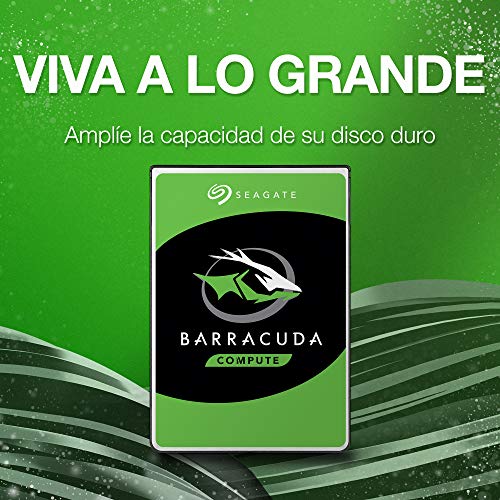 Seagate BarraCuda, 4 TB, Disco duro interno, HDD, 3,5", SATA 6 GB/s, 5400 RPM, caché de 256 MB para ordenador de sobremesa y PC (ST4000DM004)