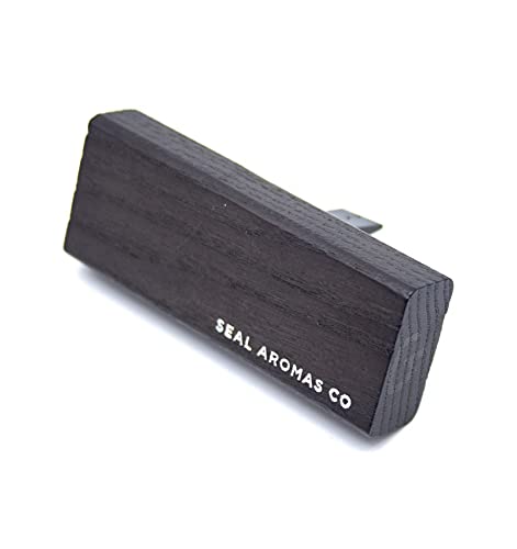 SEAL AROMAS - Ambientador Difusor de Coche Rejilla [ ÁMBAR SÁNDALO ] 6 ml | Fragancia Enriquecedora para el Viaje Car Diffuser