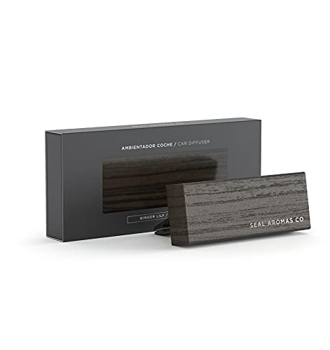 SEAL AROMAS - Ambientador Difusor de Coche Rejilla [ GINGER LILY ] 6 ml | Fragancia Enriquecedora para el Viaje Car Diffuser