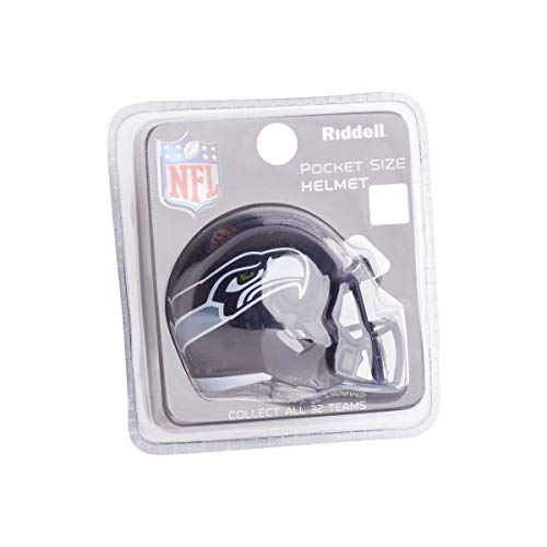 Seattle Seahawks NFL Riddell Speed Pocket Pro Micro - Casco de fútbol (tamaño Mini)