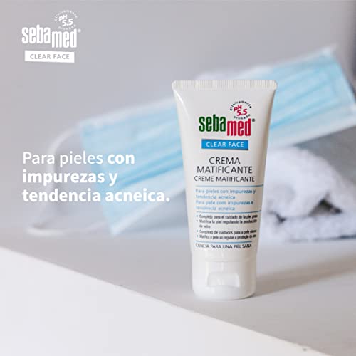 Sebamed Clear Face Crema Matificante. Para pieles grasas, con impurezas y con tendencia acneica. 50ml