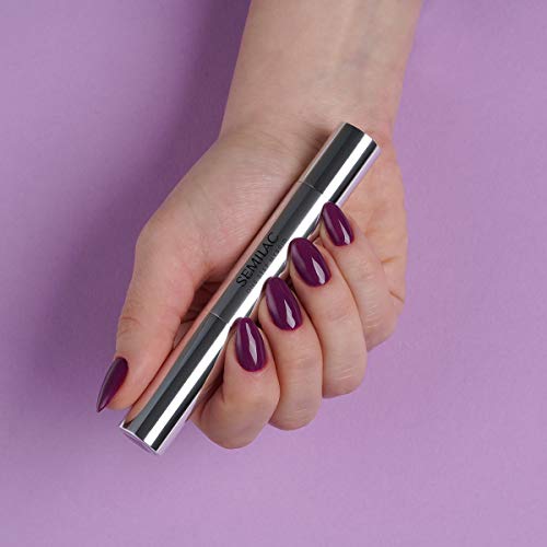 Semilac Esmalte de uñas híbrido One Step 3 en 1, lila, jacinto, violeta, 5 ml