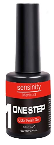 Sensinity manicura esmalte gel,UV/LED,One step color polish gel,Rojo 008