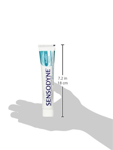Sensodyne Pasta de dientes MultiCare original, pasta de dientes diaria con fluoruro, 2 x 75 ml, para dientes sensibles al dolor