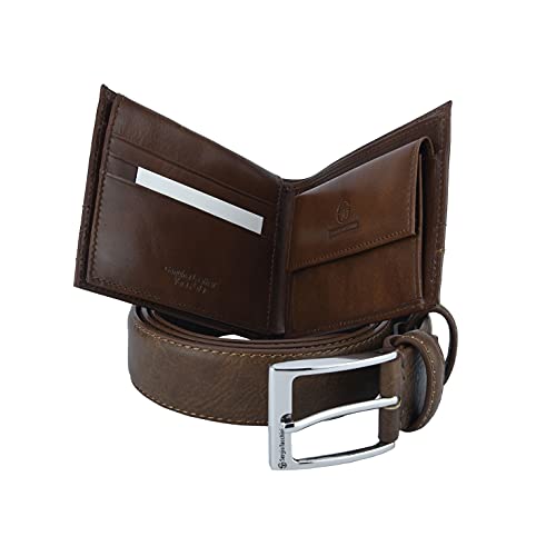 SERGIO TACCHINI Caja regalo para hombre, cinturón reversible y cartera de piel