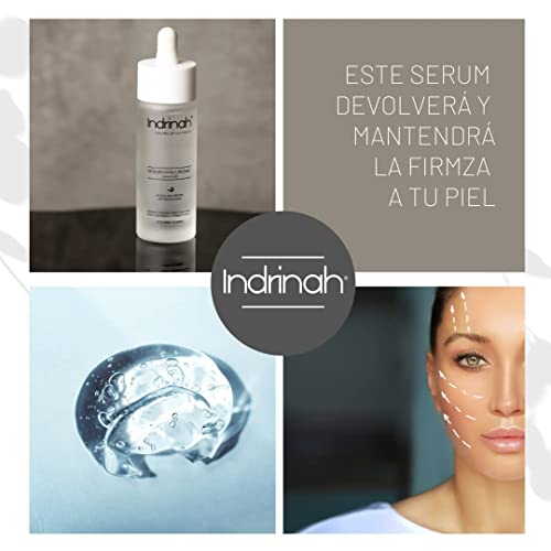 Serum Facial acido Hialuronico, Hidratante, Vitaminas, Antiedad, Antiarrugas, Sin perfumes,(30ml) [INDRINAH]
