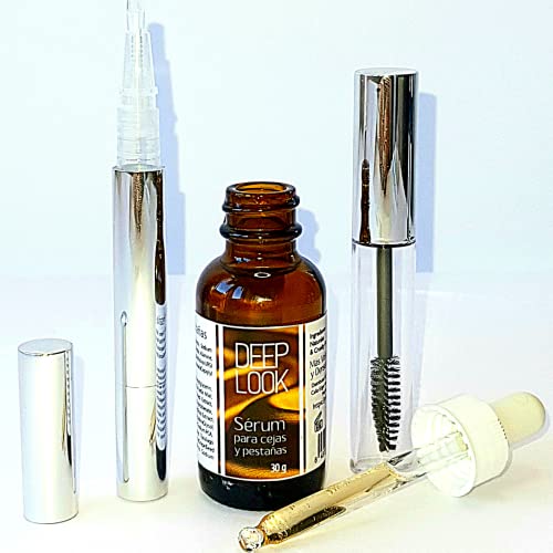 Serum para pestañas y cejas, PS DEEP LOOK, crecimiento natural, cejas y pestañas largas, fuertes y espesas, 30ml