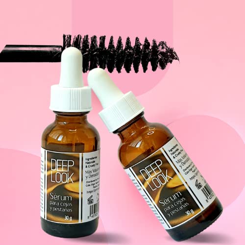 Serum para pestañas y cejas, PS DEEP LOOK, crecimiento natural, cejas y pestañas largas, fuertes y espesas, 30ml