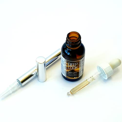 Serum para pestañas y cejas, PS DEEP LOOK, crecimiento natural, cejas y pestañas largas, fuertes y espesas, 30ml