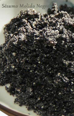 Sésamo Negro Molido 1 Kg - Semilla de Sesamo Negro Molida 1000 gr - Ajonjolí Negro Extra