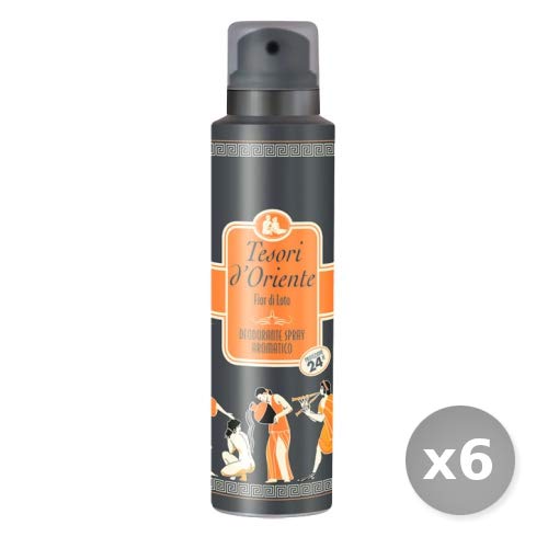 Set 6 TESORI D'ORIENTE Desodorante Spray Flor de loto 150 ml Para el Cuerpo