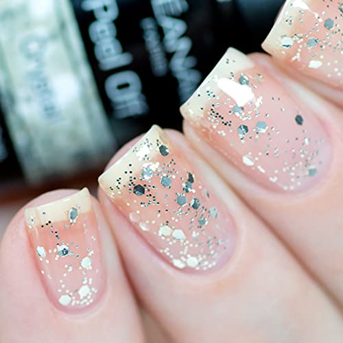 Set Mystery de 6 Esmaltes de Uñas Peel Off Gel UV LED - 3 Colores Lisos y 3 Shiny Star con purpurina • Vegan & Cruelty Free • Méanail Paris Esmaltes Semipermanente se Retiran sin Acetona