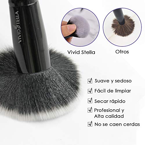 Sets de Brochas Brochas Maquillaje 10 Piezas Oro Rosa Pinceles de Base Cerdas Sintéticas Premium Kit de Cepillo Brochas de Maquillaje Baratas