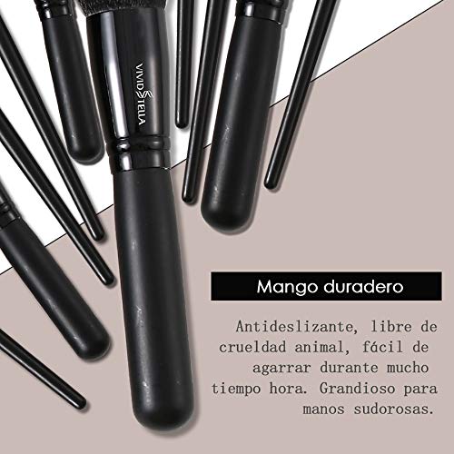 Sets de Brochas Brochas Maquillaje 10 Piezas Oro Rosa Pinceles de Base Cerdas Sintéticas Premium Kit de Cepillo Brochas de Maquillaje Baratas
