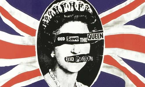 Sex Pistols Camiseta God Save The Queen T-Shirt Música Rock - Oficial (Medium)