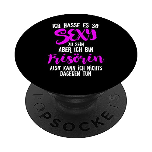 Sexy peluquería, salón de peluquería PopSockets PopGrip Intercambiable