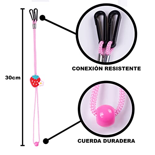 SHAIFER 10 Cordones para Mascarillas Niños - Sujeta Mascarillas con Bonitos Diseños Infantiles, Niñas, Niños - Salvaorejas para Mascarillas