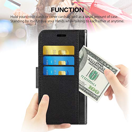 Sharp Aquos S2 Caso, Oxford Cartera de piel con suave TPU cubierta trasera imán Flip Case para Sharp Aquos C10