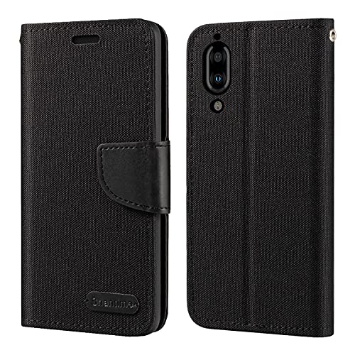 Sharp Aquos S2 Caso, Oxford Cartera de piel con suave TPU cubierta trasera imán Flip Case para Sharp Aquos C10