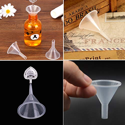Sharplace Embudos Plásticos Pequeños De 3 Pedazos para Los Embudos del Mini Embudo del Líquido De La Botella del Difusor