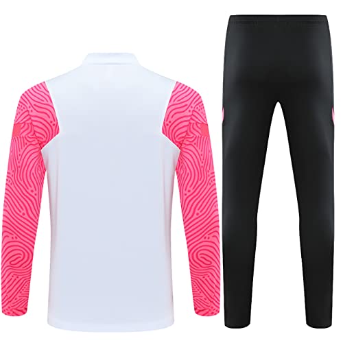 SHCOOCY Chándales de fútbol Portugal para hombre, chándal de entrenamiento de fútbol para club de fútbol PṢG chándal de manga larga para adultos Paris, primavera y otoño unisex (Blanco 6, x_l)