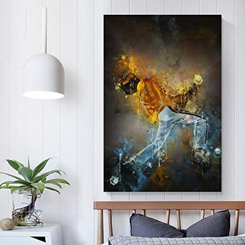 SHEFEI Póster artístico de Freddie Mercury Queen S y arte de pared, impresión moderna, para decoración de dormitorio familiar, 30 x 45 cm