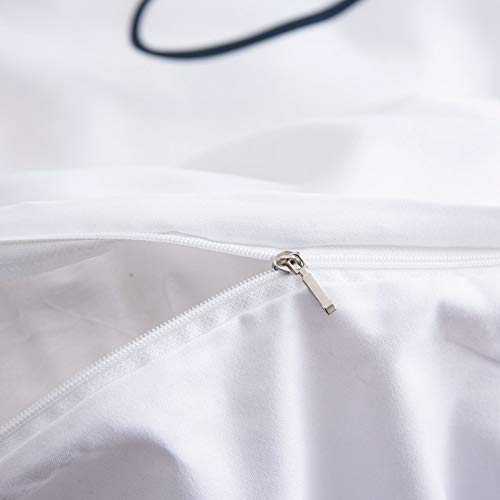 SHJIA Juego De 3 Piezas con Estampado De Plumas De Impresión Digital, Ropa De Cama con Funda Nórdica Doble, Adecuada para Dormitorio Y Dormitorio