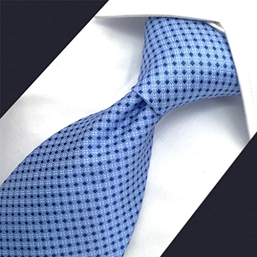 shlax&wing S&W Herren Krawatte Gemelos y Tie Einstecktücher Azul Puntos Classic 147cm