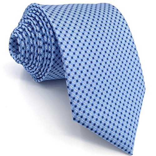 shlax&wing S&W Herren Krawatte Gemelos y Tie Einstecktücher Azul Puntos Classic 147cm