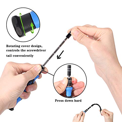 Shuye 130 en 1 Juego de Destornilladores de Precisión con Magnetizador, Kit de Herramientas de Reparación de Bricolaje para Reparar Electrónica, reloj, iPhone, iPad, Laptop, Xbox, Gafas, Mirar