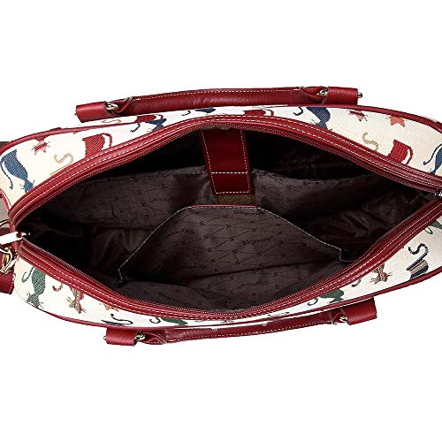 Signare Tapiz Funda portatil 15.6 Pulgadas Funda Ordenador 14 Pulgadas Funda Ordenador maletin portatil con diseño Animal (Gato descarado)