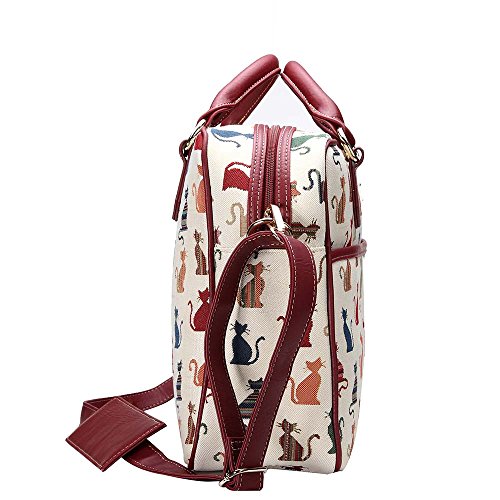 Signare Tapiz Funda portatil 15.6 Pulgadas Funda Ordenador 14 Pulgadas Funda Ordenador maletin portatil con diseño Animal (Gato descarado)