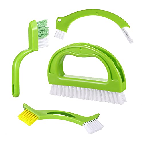 siismi 4 en 1 Cepillo de Limpieza de Ranura de Ranura, Limpieza Profunda para Baño y Cocina, Cepillo de Limpieza para Lechada, para Obturador/Aire Acondicionado/Teclado