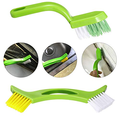 siismi 4 en 1 Cepillo de Limpieza de Ranura de Ranura, Limpieza Profunda para Baño y Cocina, Cepillo de Limpieza para Lechada, para Obturador/Aire Acondicionado/Teclado