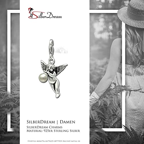 SilberDream Sekka Jewelry FC696 - Colgante de plata con diseño de ángel y trompeta