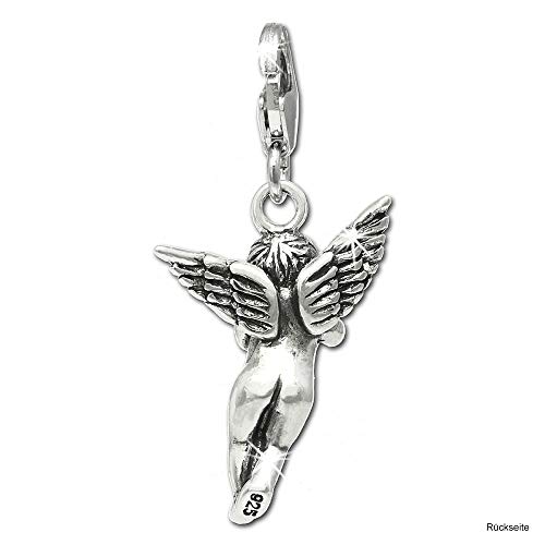 SilberDream Sekka Jewelry FC696 - Colgante de plata con diseño de ángel y trompeta