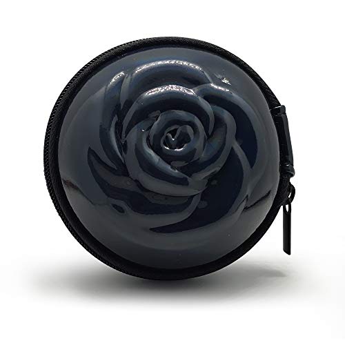 Sileu Case - Estuche para copas menstruales - Ideal para llevar tu tampón o copa menstrual de forma elegante y discreta en tu bolso o para viajes - Pequeño, 8 cm - Negro Holográfico