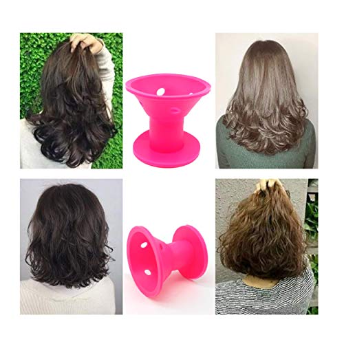 Silicona Rodillos Cabello, Silicona de Pelo Rulos, La Peluquería de Moda Hace Que El Cambio de Peinado Sea Más Fácil y Rápido