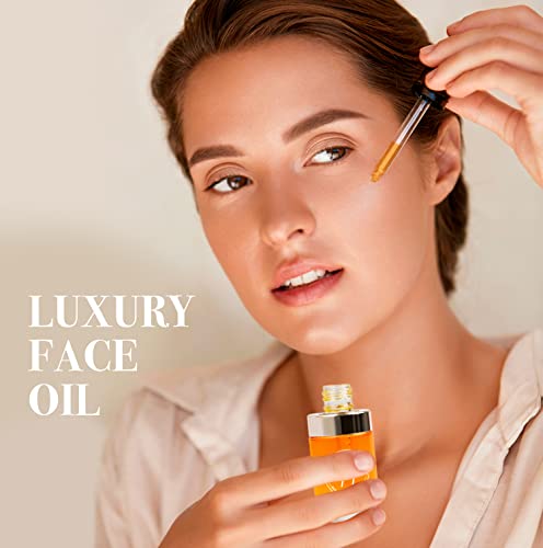 Simon&Tom 77 - Lujoso Aceite facial 30ml - Bio Sérum Antiedad - Complejo Antioxidante - Regenera - 12 aceites 100% puros - Rosa mosqueta, Argán, Aguacate y Sésamo -Ideal para Jade Roller o Dermaroller